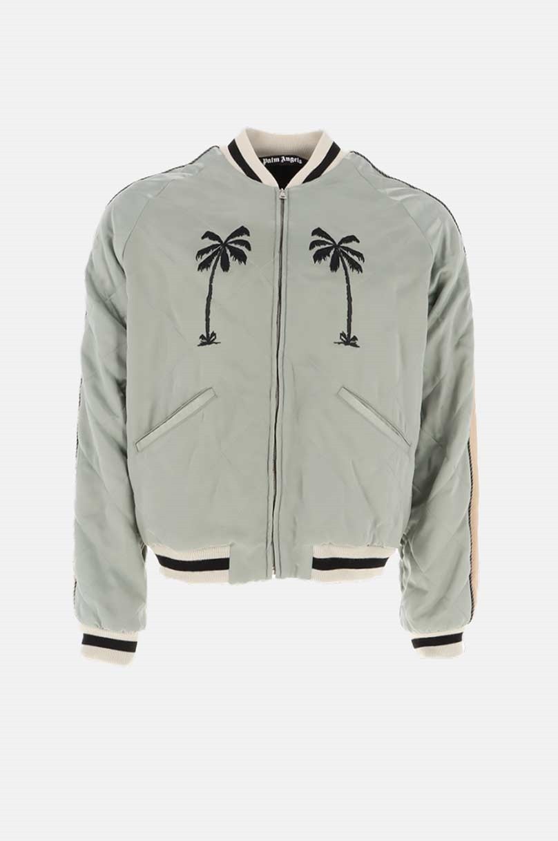 Sunset leather bomber jacket | Palm Angels | Eraldo.com