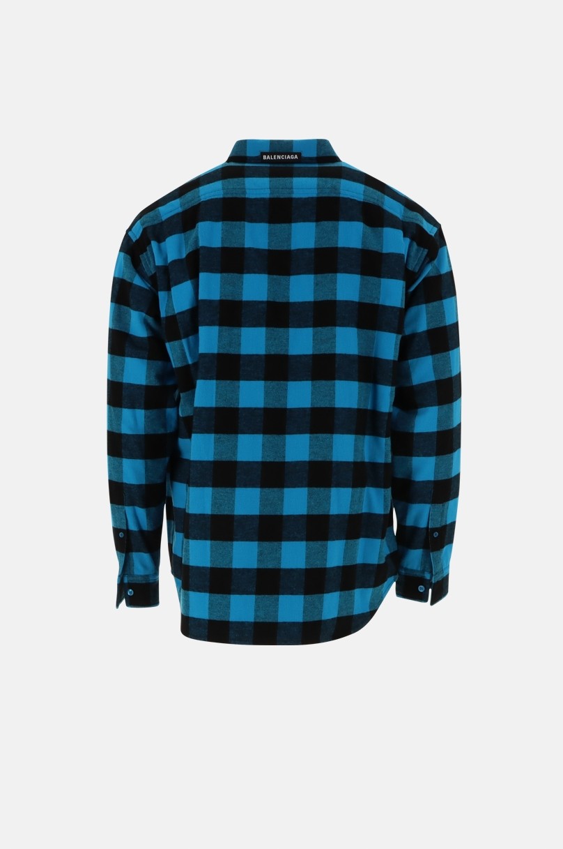 balenciaga plaid shirt