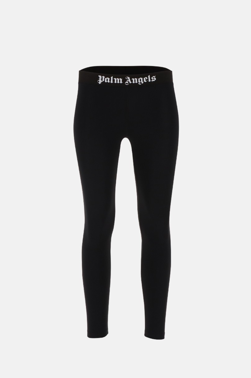 Palm Angels logo-waistband Cropped Legging - Farfetch