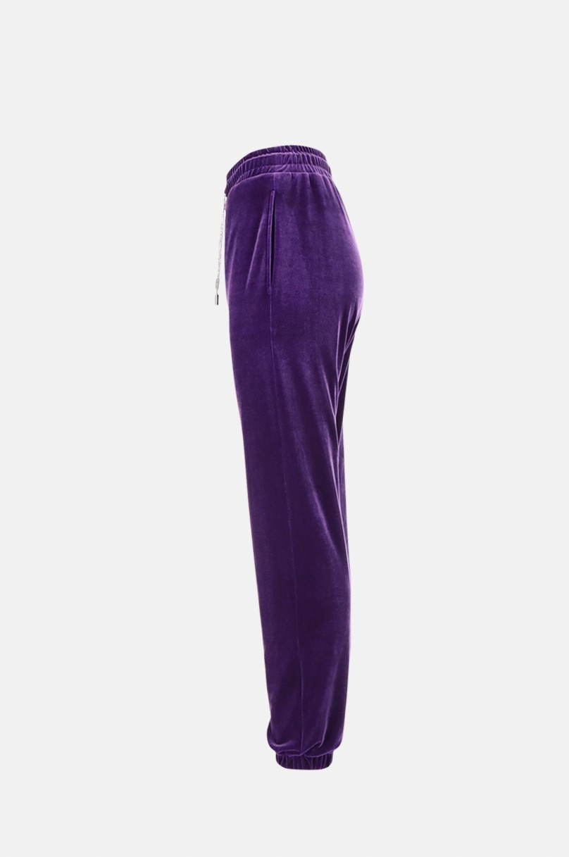 Mens Purple Velour Pants, Sweatpants