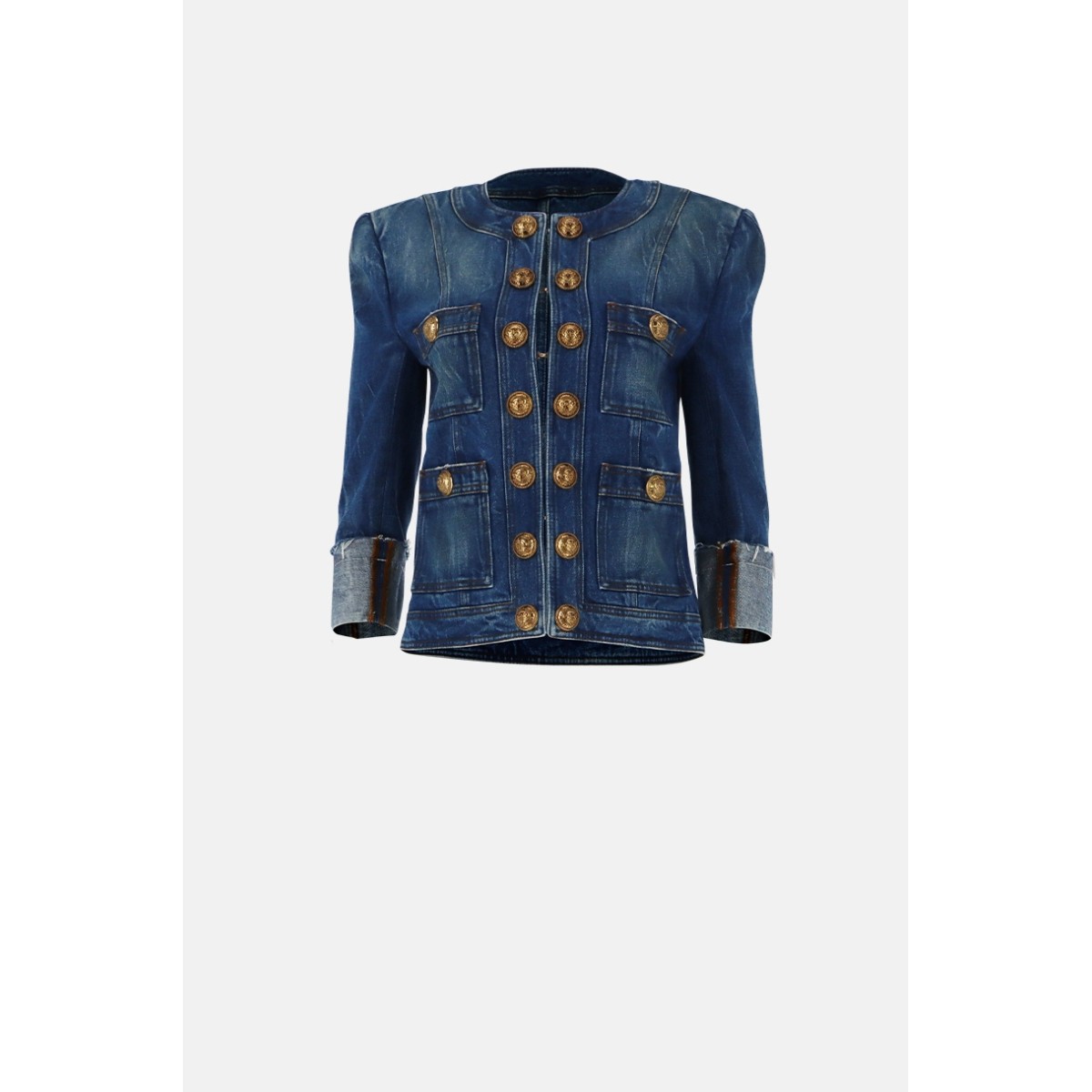 Veste en Jeans Balmain