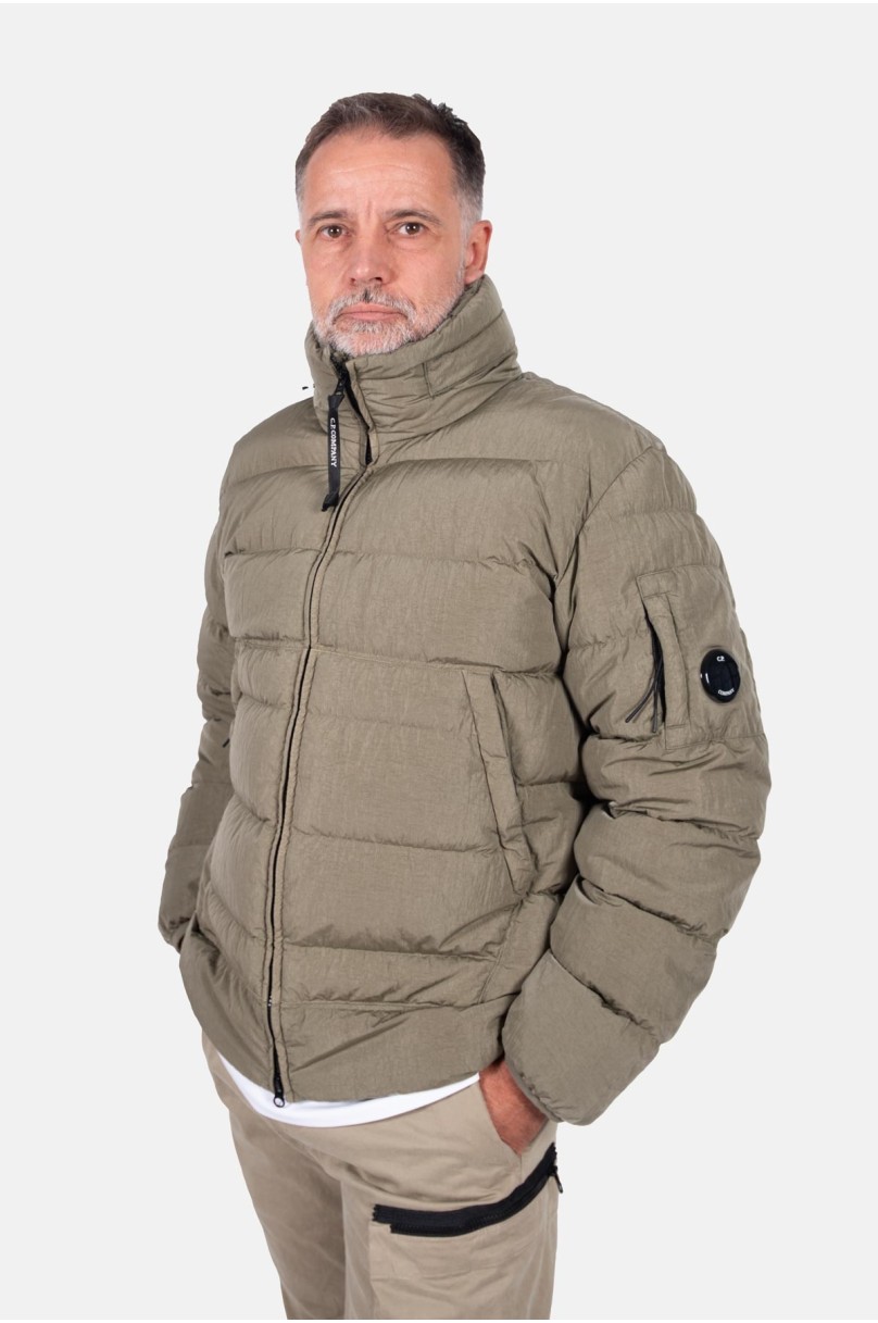 C.P. Company Eco-Chrome R padded hooded jacket - Black