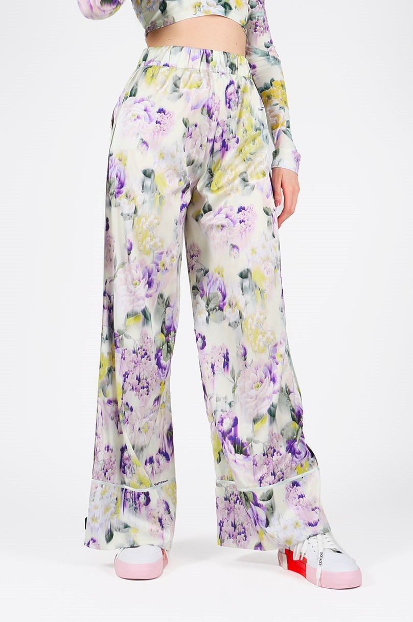 Hose Blümchen Off-White