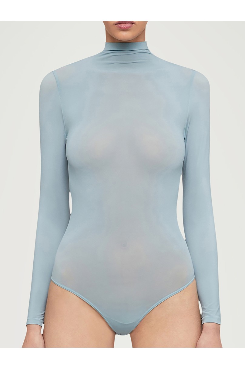 Wolford Buenos Aires Jersey Bodysuit in Blue