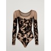 Wolford "Tatto string body" round neck bodysuit