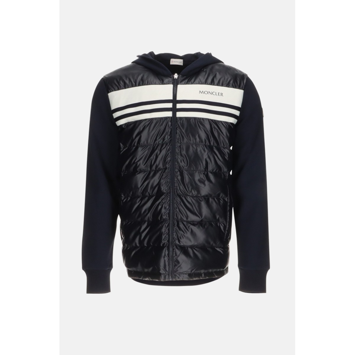 Two-material zipped cardigan Moncler