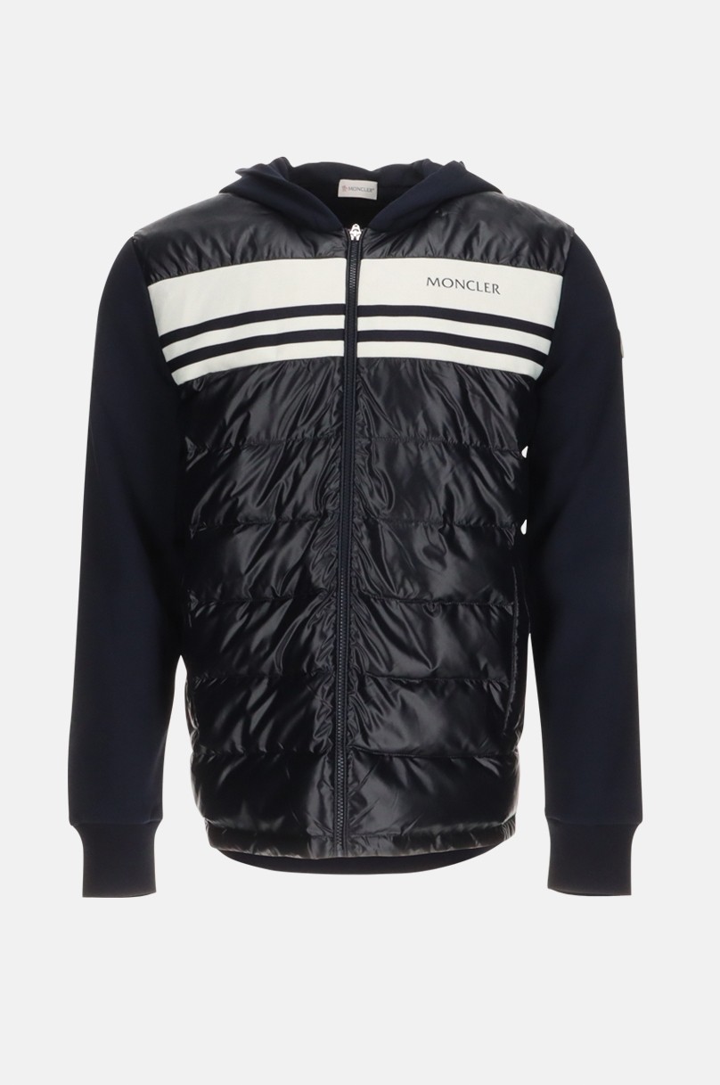 Two-material zipped cardigan Moncler