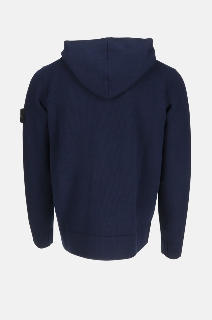 Stone island hotsell navy zip hoodie