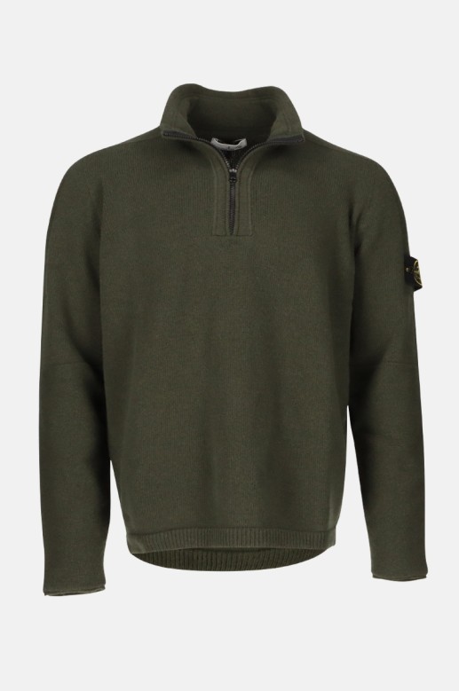 Pull col zipé Stone Island