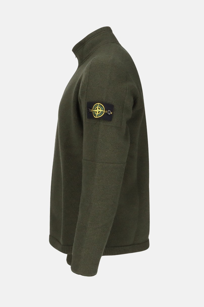 Pull col zipé Stone Island