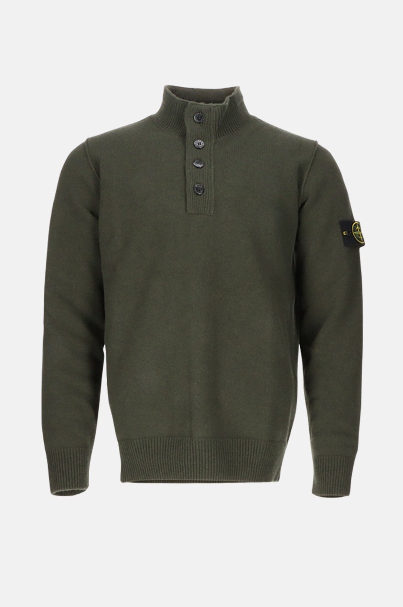 Sweater with zipped collar Stone Island