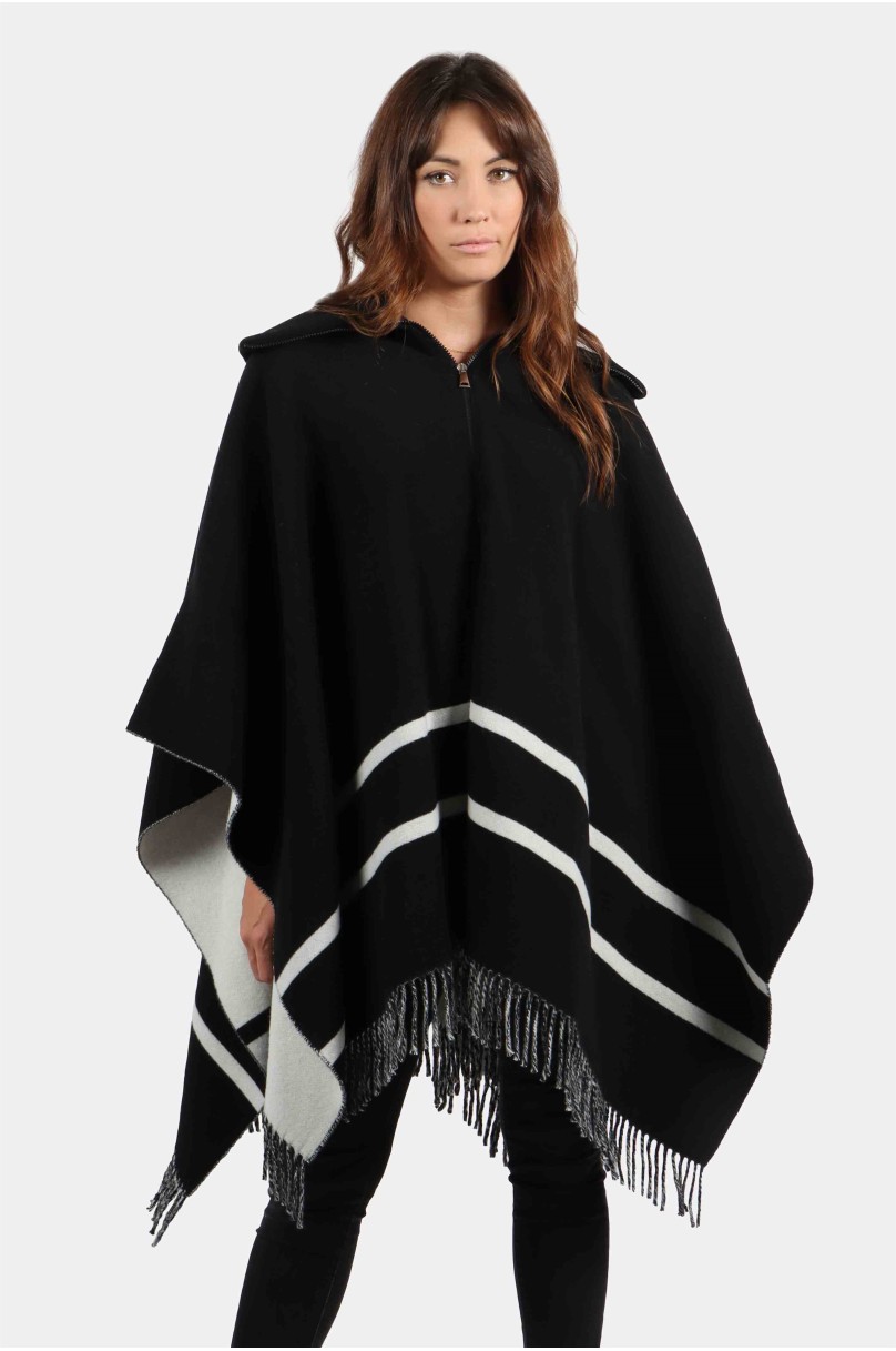 Cape en feutre de laine Moncler