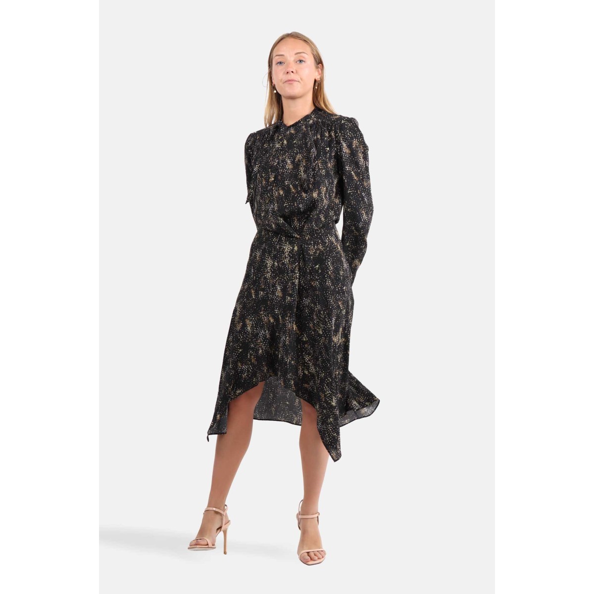 Isabel marant black outlet lace flower dress