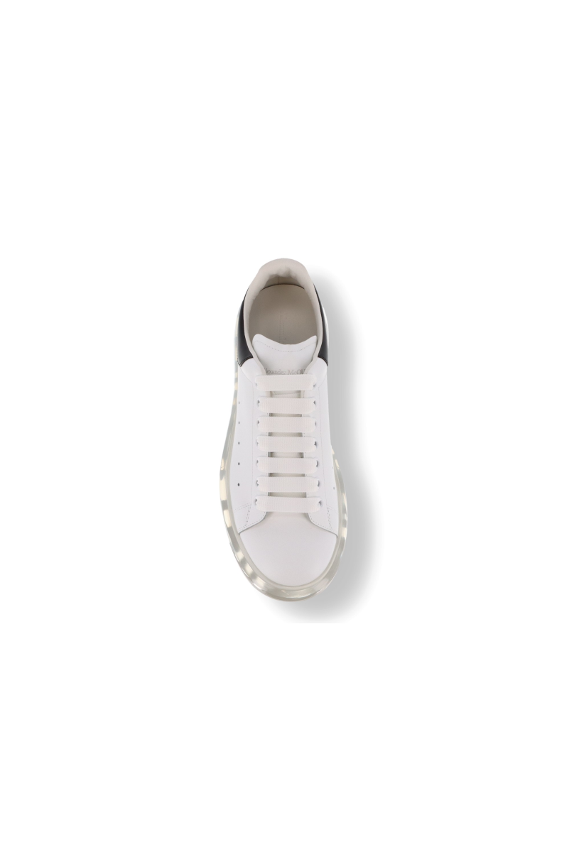 Alexander McQueenOversized Transparent Sole Leather Sneakers - Shoes
