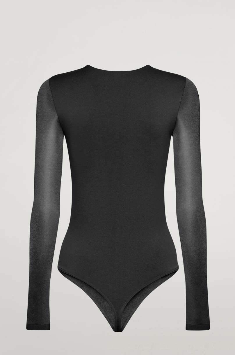 Wolford 70th Anniversary String Bodysuit In Black