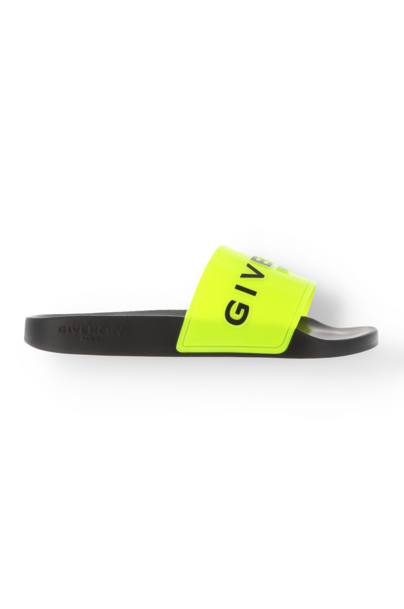 Lime green givenchy slides best sale