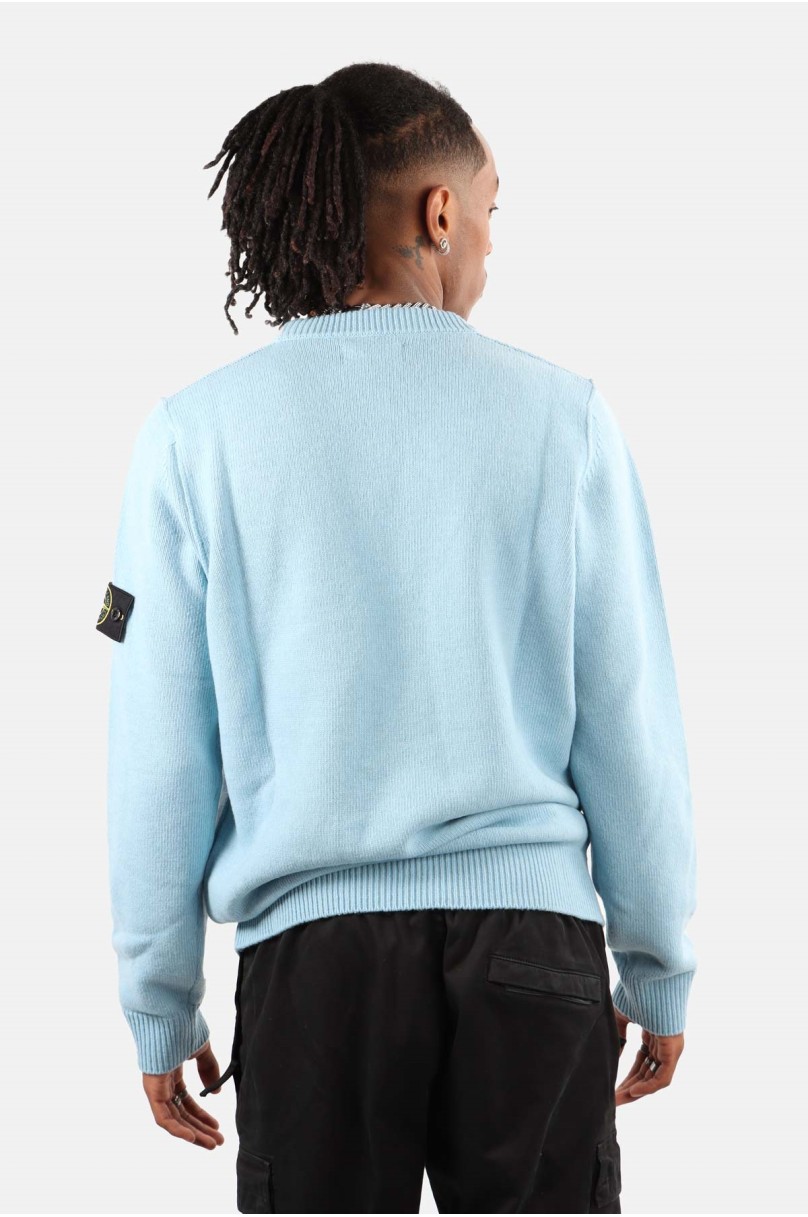 Pull stone island bleu hot sale