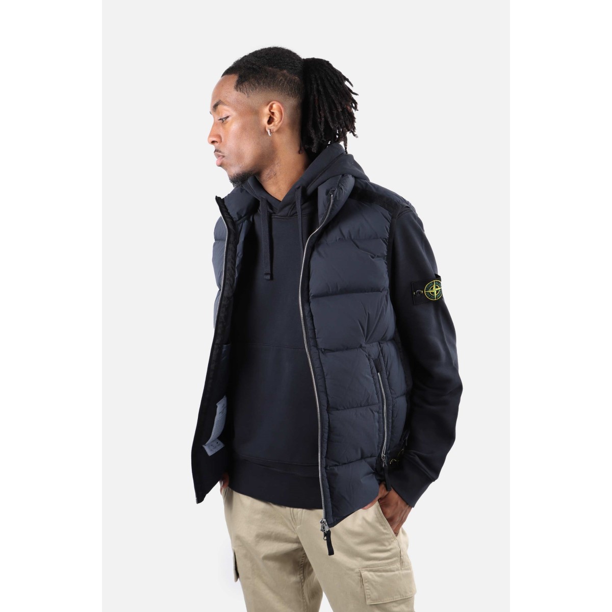 Stone island sleeveless outlet jacket