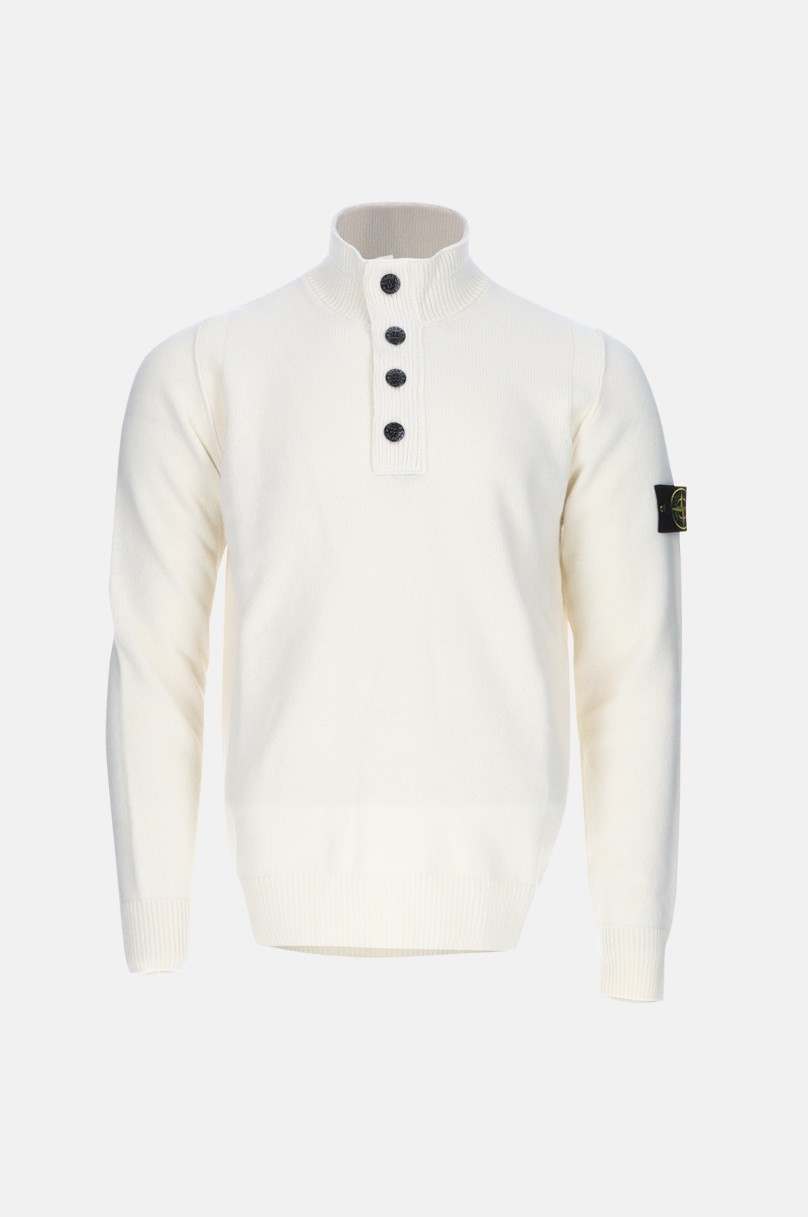 Sweater with zipped collar Stone Island