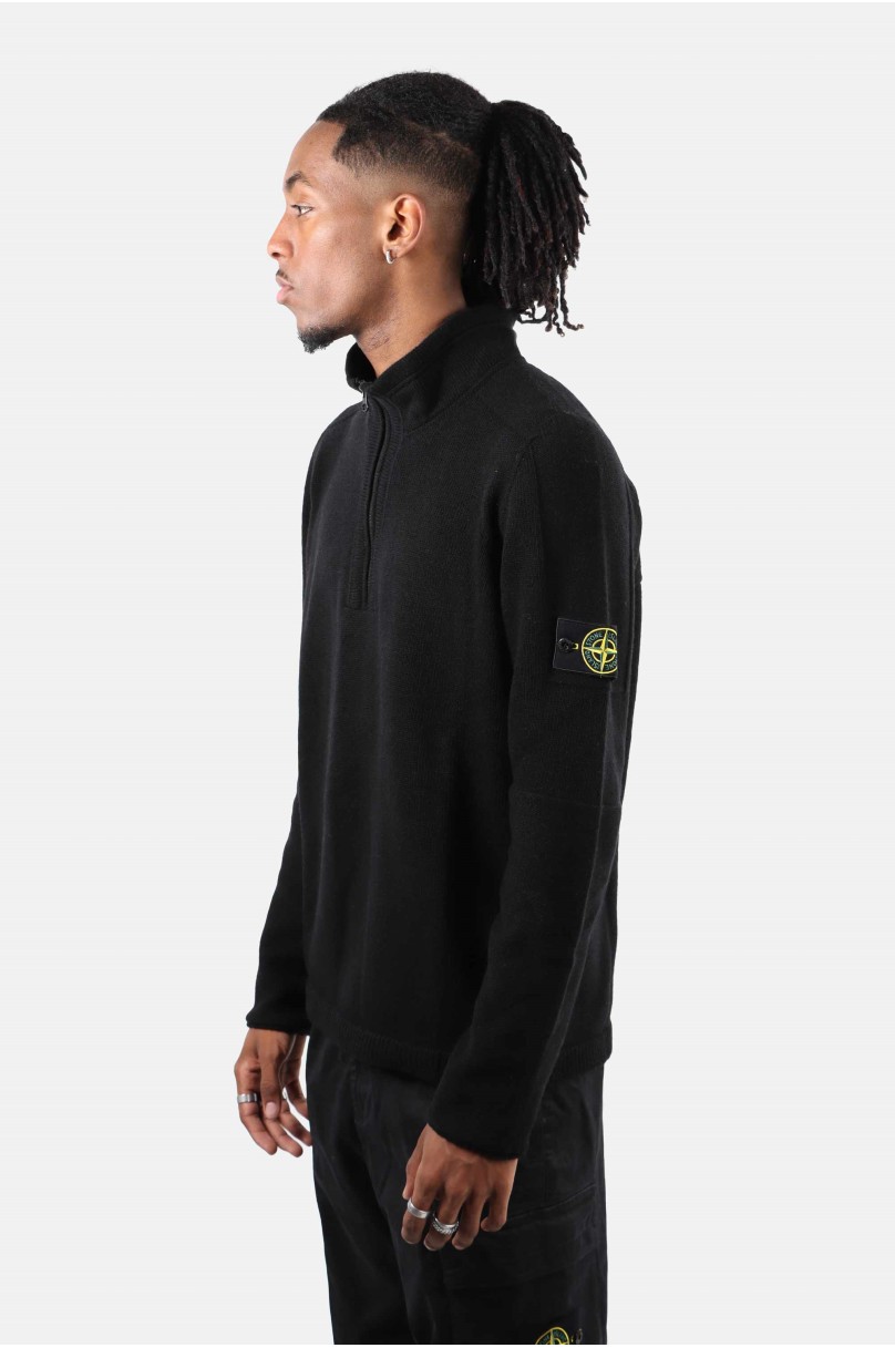Pull col zipé Stone Island