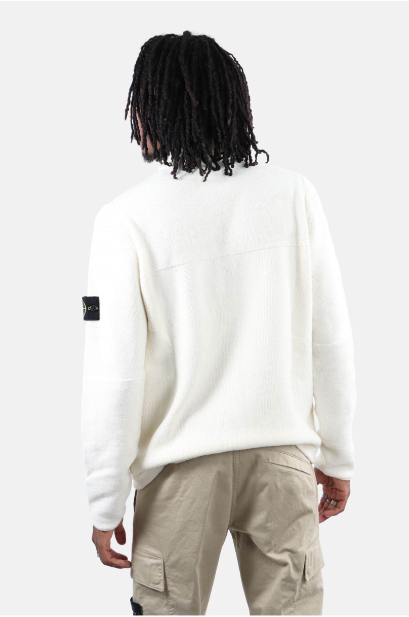 Pull col zipé Stone Island