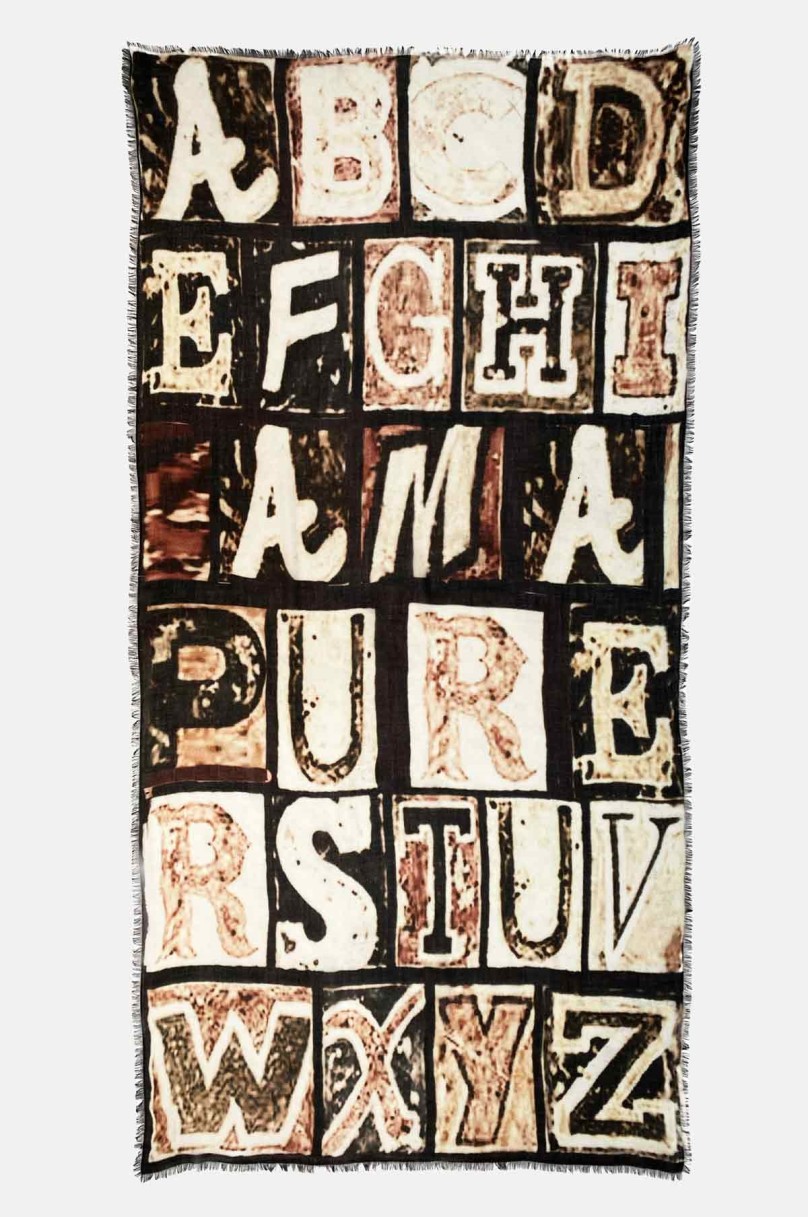 Alphabet Chocolate" stole Ama Pure