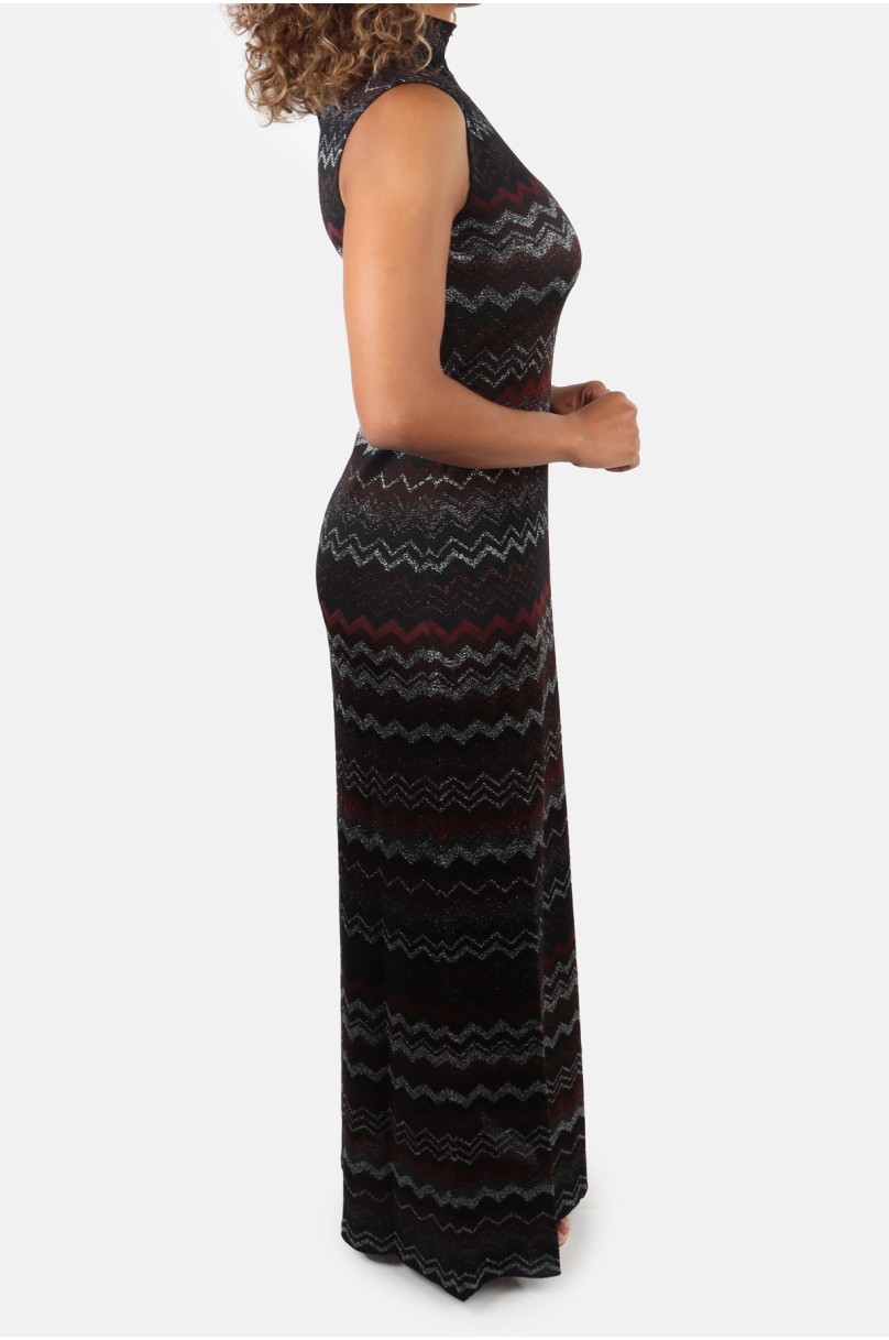Langes Kleid mit Zickzackmuster Missoni