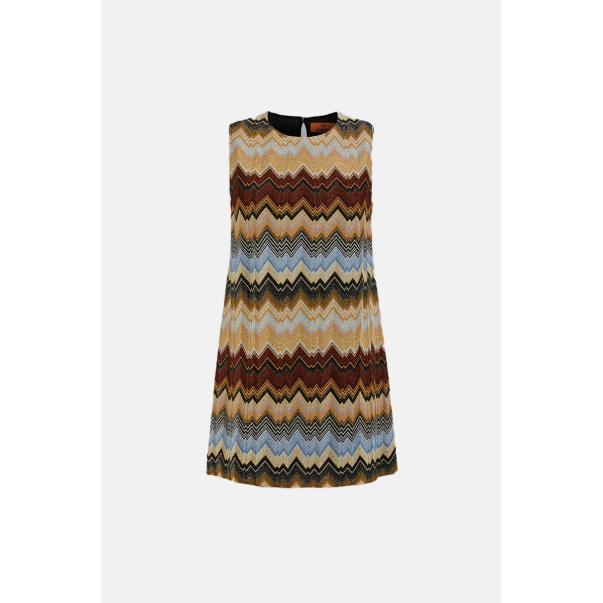 Zig-Zag Trapeze Mini Dress Missoni