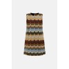 Zig-Zag Trapeze Mini Dress Missoni