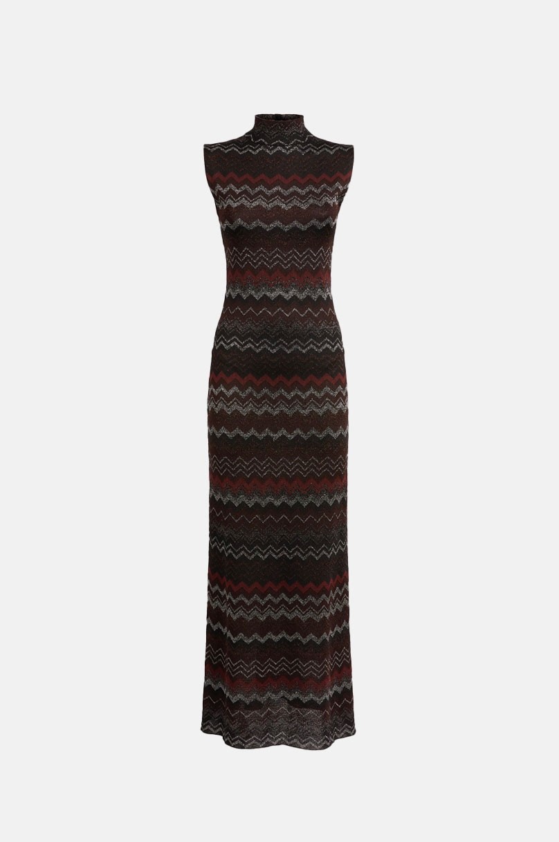Langes Kleid mit Zickzackmuster Missoni