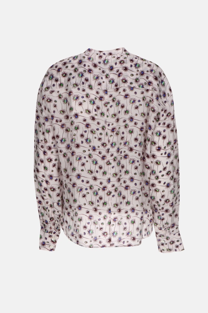 ISABEL MARANT Leidy graphic-print blouse - Pink