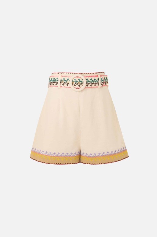 Zimmermann embroidered shorts