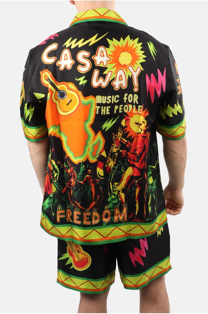 Chemise unisexe "Music For The People" Casablanca