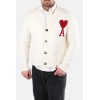 Ami Paris Cardigan with Red Heart