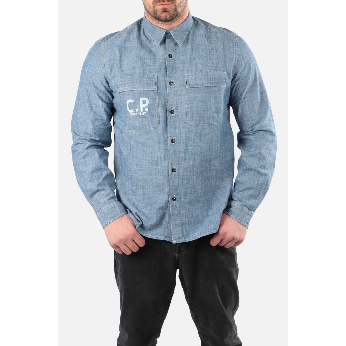 cp company denim shirt