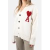 Ami Paris Cardigan with Red Heart