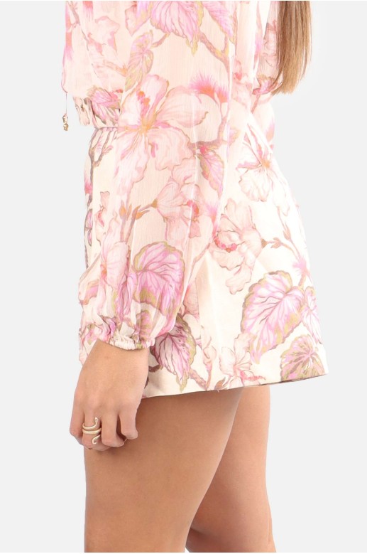 Zimmermann shorts in floral linen