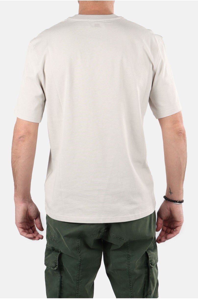 T-Shirt mit kurzem Arm Herzfreund mit Reliefmuster