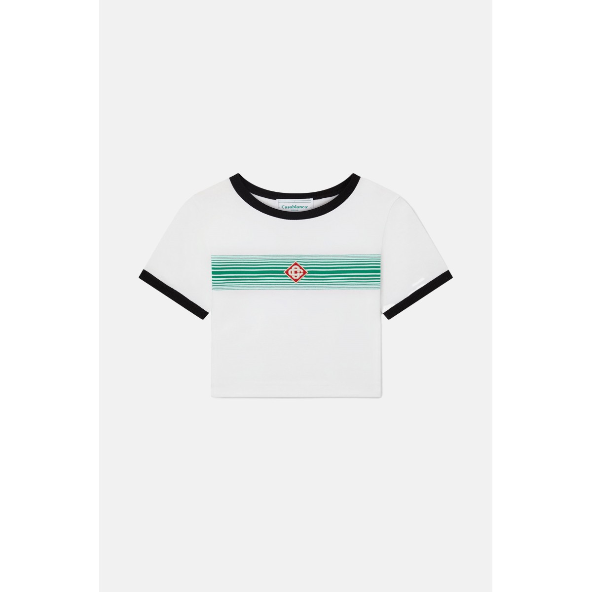 Kurzes T-Shirt Stripe Ringer Casablanca