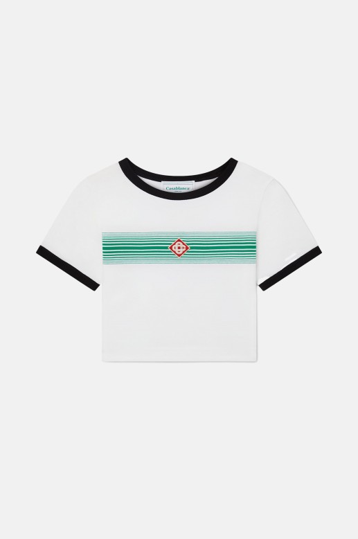 Stripe Ringer Casablanca short T-shirt