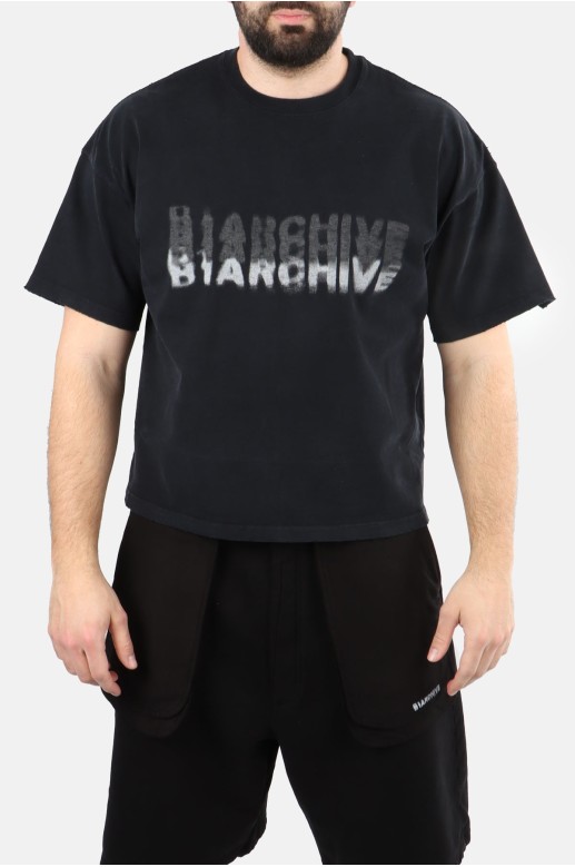 T-shirt à Col Rond et Manches Courtes B1 Archive