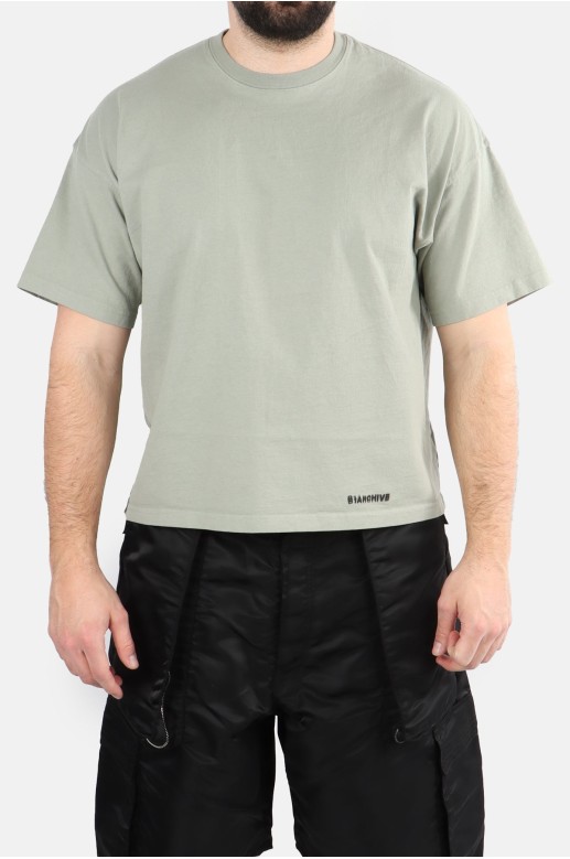 T-Shirt mit Rundhalsausschnitt und kurzen Ärmeln B1archive