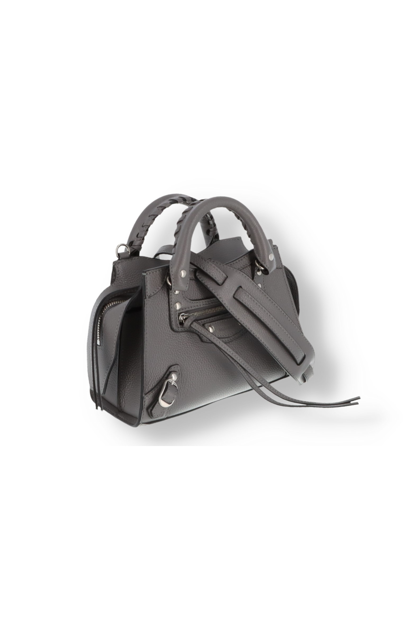 BALENCIAGA Neo classic city mini bag in leather with python print  Black   Balenciaga mini bag 638524 13B9Y online on GIGLIOCOM