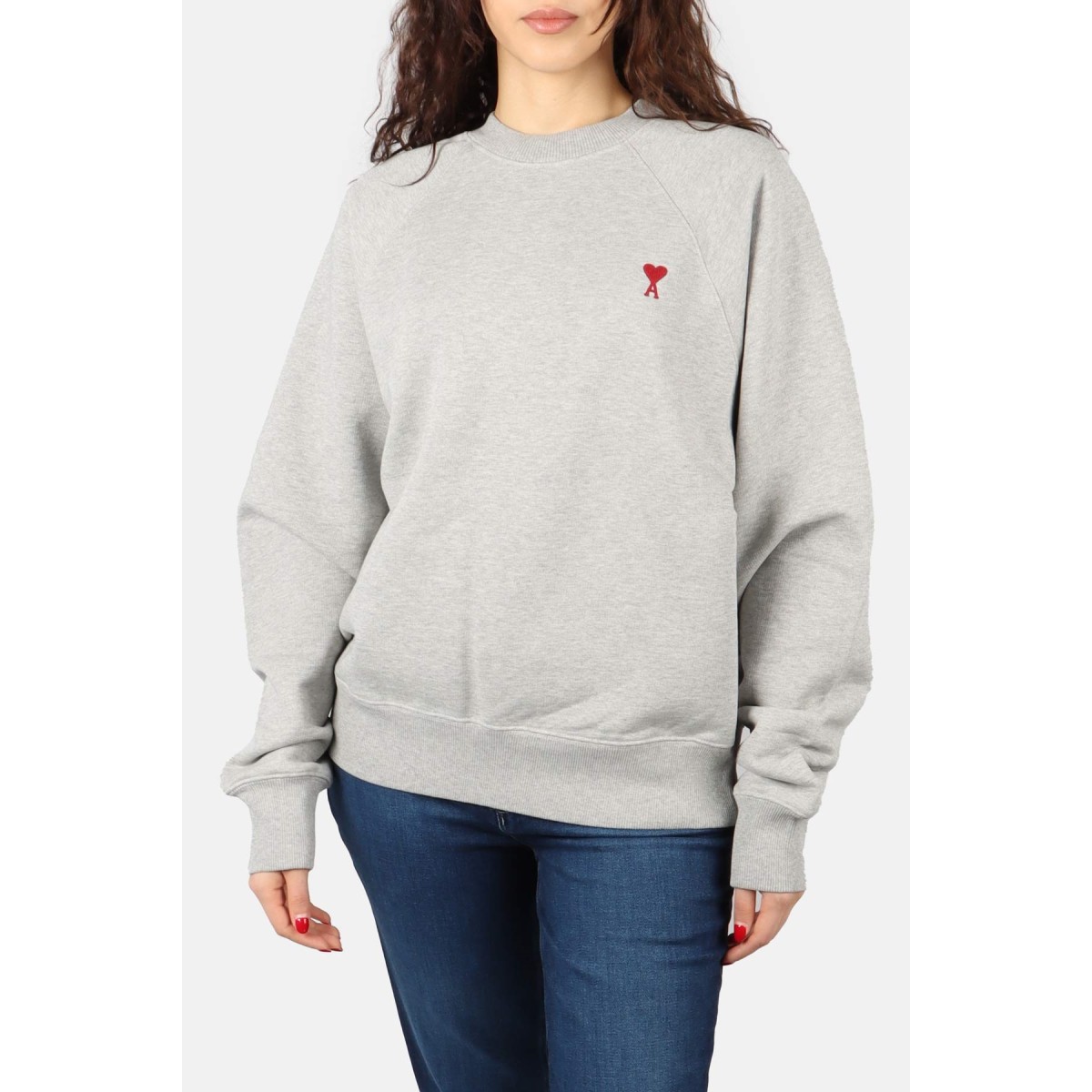 【AMI PARIS】SWEATSHIRT◆HSW048JE0120 Black Ami De Coeur Boxy Fit Hoodie | AMI PARIS