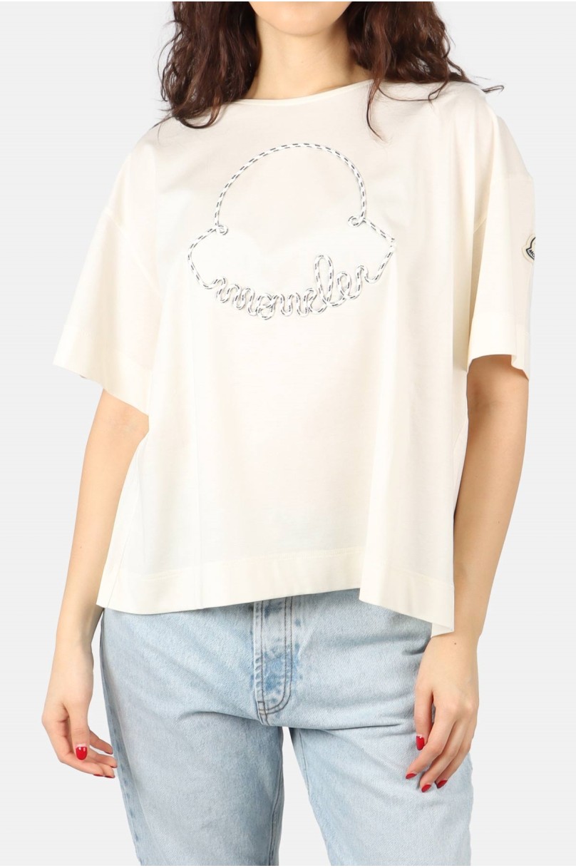 T-Shirt mit Öffnung Moncler