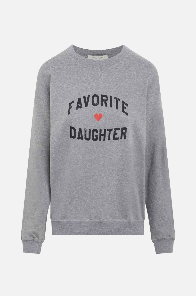 Sweatshirt "Favorite Daughter" Coeur Favorite Daughter