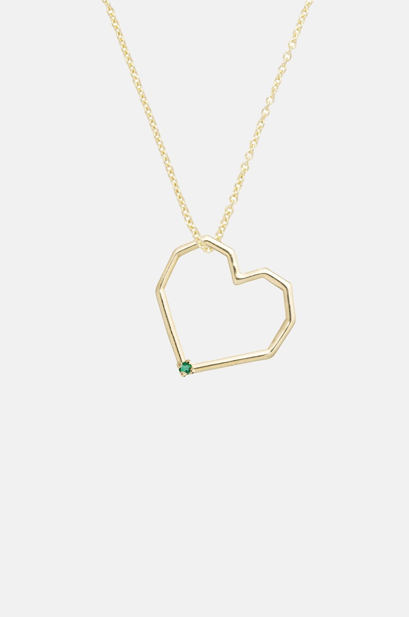 Esmeralda Aliita Corazon necklace