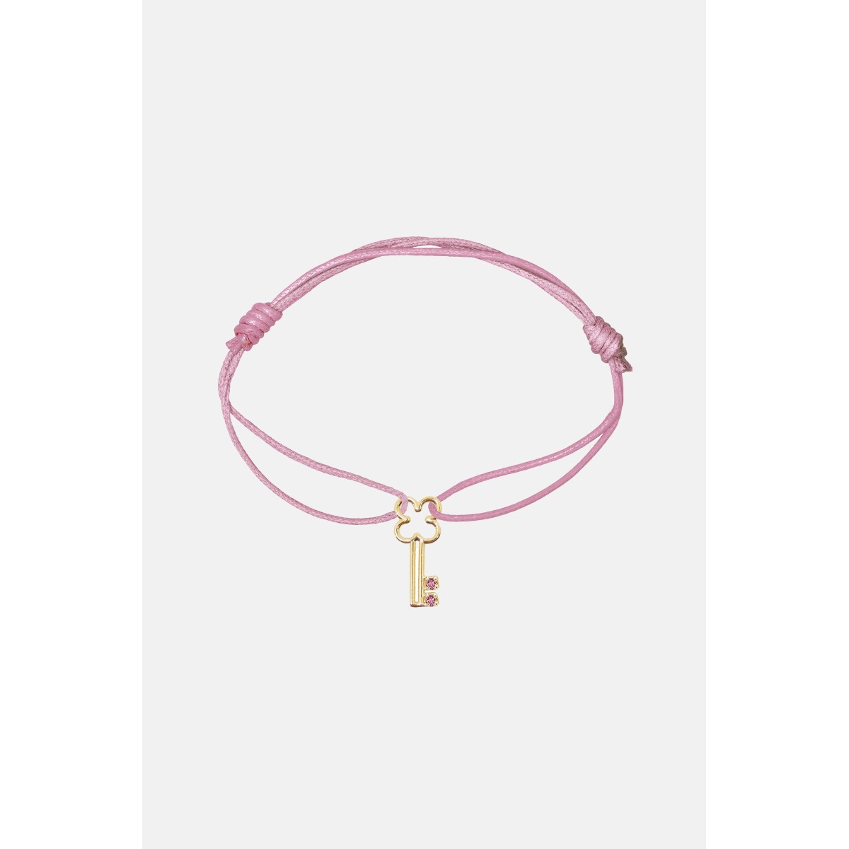 Bracelet Llavecita Zafiro Rosa Cord Aliita