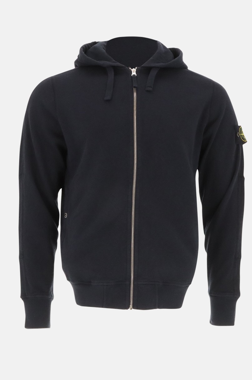 Hoodie Zipé Stone Island