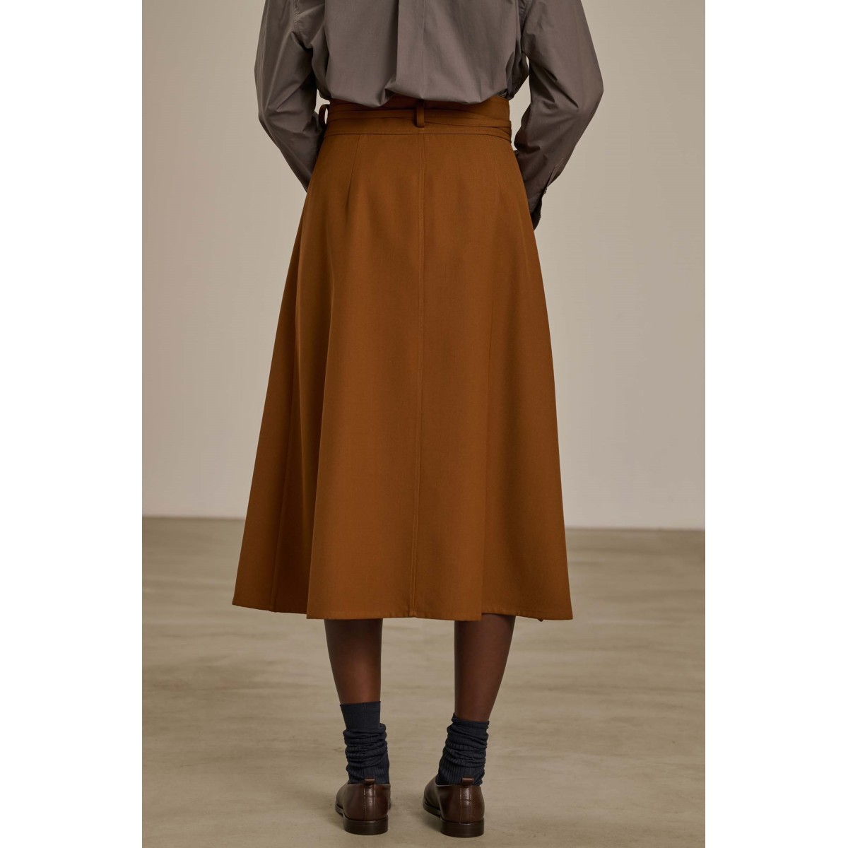 Jupe Longue Femme Duke London - Marron - Taille 8 - Coupe A - État Parfait